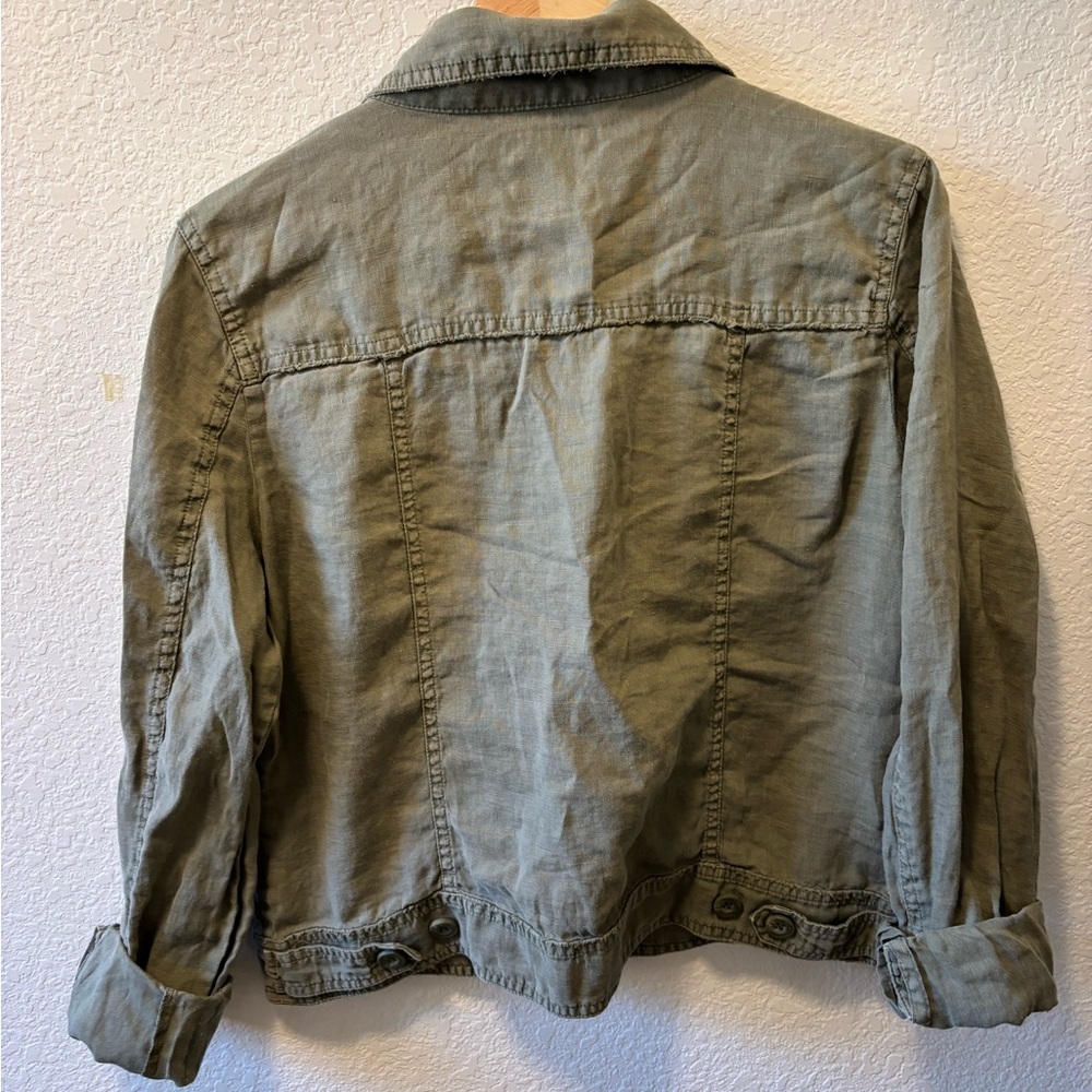 Tommy Bahama Two Palms Linen Raw-Edge Jacket - Picture 4 of 5